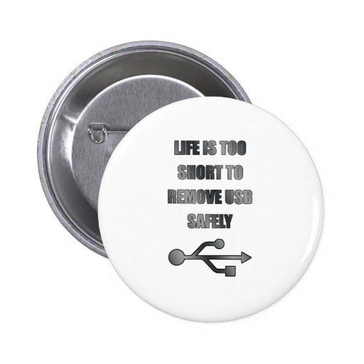 remove USB safely Pinback Button