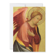 Renaissance Angel by Master of the Bambino Vispo Personalized Announcements