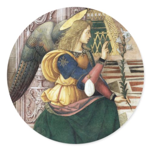 Renaissance Angel Christmas Stickers Pinturicchio sticker