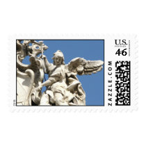 Renaissance angel  postage stamp
