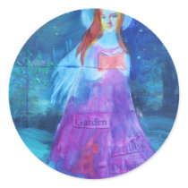 Renaissance Angel Round Stickers
