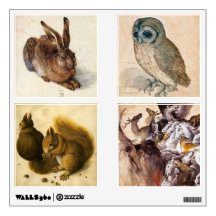 RENAISSANCE ANIMAL DRAWINGS COLLECTION WALL DECALS