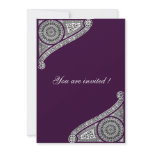 RENAISSANCE ,purple Invitations