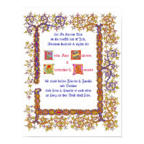 Renaissance Wedding Certificate posters