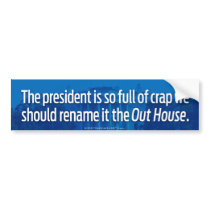 Rename It The Out House Bumper Sticker