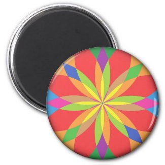 Renascence Bright Vibrant Colors Fridge Magnet! magnet