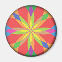 RenascencePub Bright Vibrant Colors Fridge Magnet!