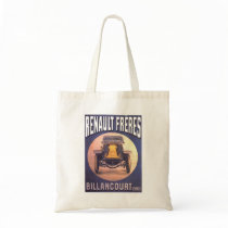 Renault Freres French Automobile Advertisement Canvas Bags