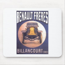 Renault Freres French Automobile Advertisement Mouse Pads