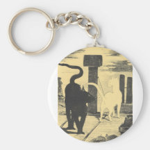 Rendevouz of Cats by Edouard Manet Key Chains