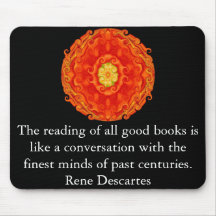 Rene Descartes Literature Quote Mouse Mat