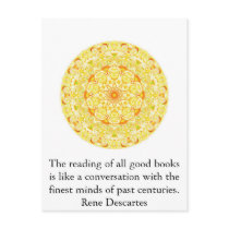 Rene Descartes Literature Quote postcards
