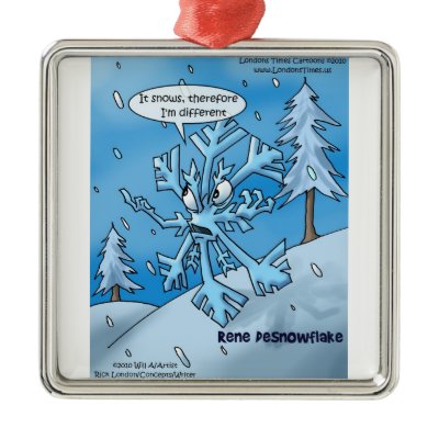 google images christmas ornaments. Rene Descartes Snowflake funny Christmas Ornaments by beardiethor123