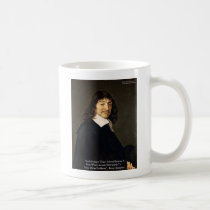 Rene Descartes Solving Problems Wisdom Quote Gifts mugs