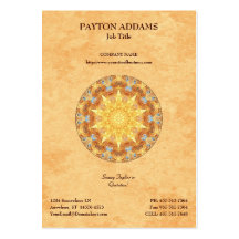 Renewal Mandala - Vertical Business Card