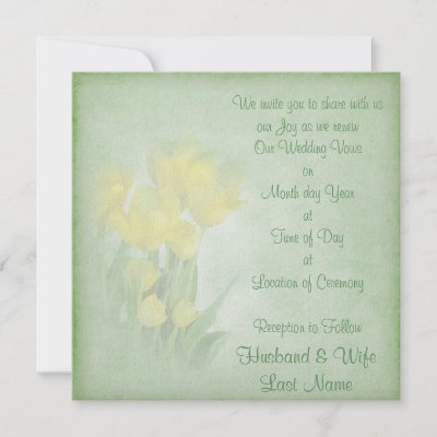 Renewing Wedding Vows Custom Announcements by TrudyWilkerson