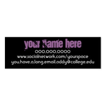 Rennie Mac Personal Contact Card Business Card