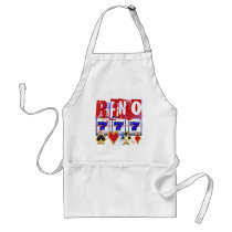 RENO - DISTRESSED AND PAINT SPLATTER APRONS