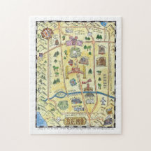 Reno Handdrawn Map Puzzle