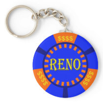 RENO POKER CHIP KEY CHAIN