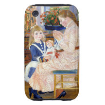 Renoir Afternoon at Wargemont Tough iPhone 3 Cases