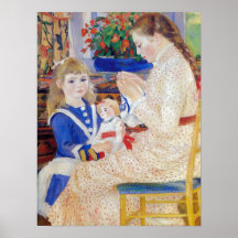 Renoir - Children in the afternoon in Wargemont Poster
