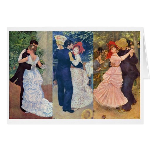 Renoir - Dance in the City, Country, and Bougival Cards