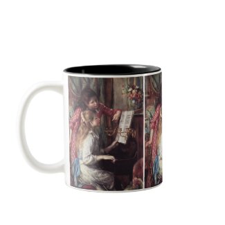 Renoir: Girls at the Piano zazzle_mug
