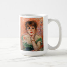 Renoir Jean Samary in a Low Necked Dress Coffee Mugs