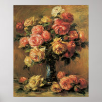 Renoir Les Roses Fine Art Poster or Print