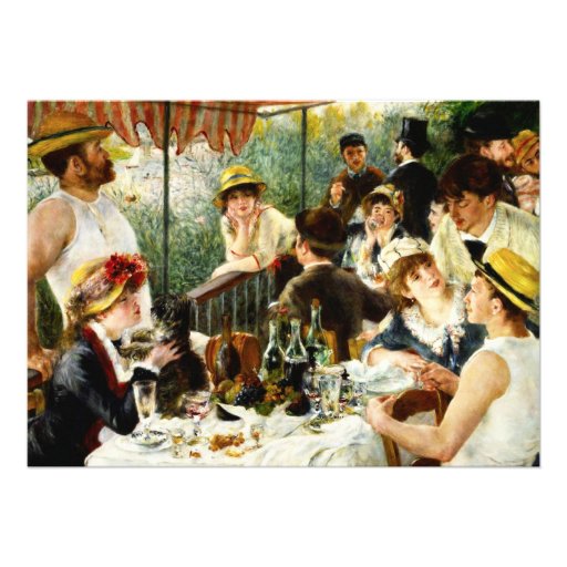 Renoir Luncheon of the Boating Party Invitation