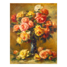 Renoir Roses in a Vase Invitations