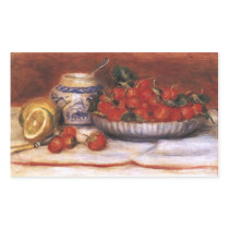 Renoir: Strawberries Rectangle Stickers