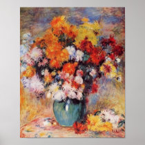 Renoir's A Vase of Tulips and Anenes Poster