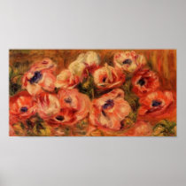 Renoir's Anemones Still Life Posters