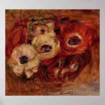 Renoir's Anemones Still Life Print