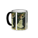 Renoir's Dance at Bougival mugs by MasterpieceCafe Renoir's Dance at Bougival mugs