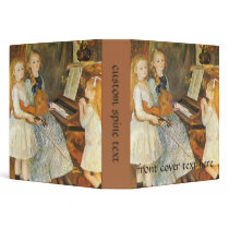 Renoir's Daughters of Catulle Mendes binders by MasterpieceCafe Renoir's Daughters of Catulle Mendes binders