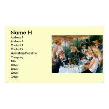 Renoir's Luncheon of the Boating Party (1881) Business Card