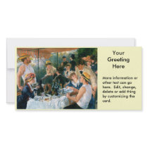 Renoir's Luncheon of the Boating Party (1881) photo cards by MasterpieceGallery Renoir's Luncheon of the Boating Party (1881) photo cards