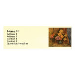 Renoir's Roses in Front of a Blue Curtain (1908) Business Card