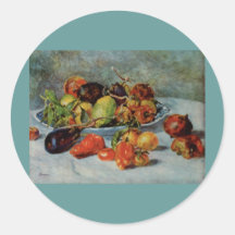 Renoir's Still Life with Mediterranean Fruit, 1911 Round Stickers