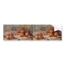 Renoir's Still Life with Onions (1881) bumper stickers