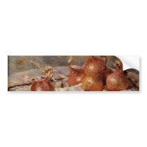 Renoir's Still Life with Onions (1881) bumper stickers