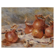 Renoir's Still Life with Onions (1881) flyers by MasterpieceGallery Renoir's Still Life with Onions (1881) flyers