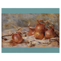 Renoir's Still Life with Onions (1881) flyers by MasterpieceGallery Renoir's Still Life with Onions (1881) flyers