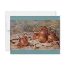 Renoir's Still Life with Onions (1881) invitations by MasterpieceGallery Renoir's Still Life with Onions (1881) invitations