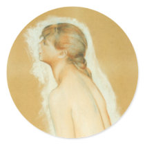 Renoir's Study for The Large Bathers stickers by MasterpieceCafe Renoir's Study for The Large Bathers stickers