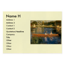 Renoir's The Seine at Asnières (The Skiff) ca 1879 Business Card Templates