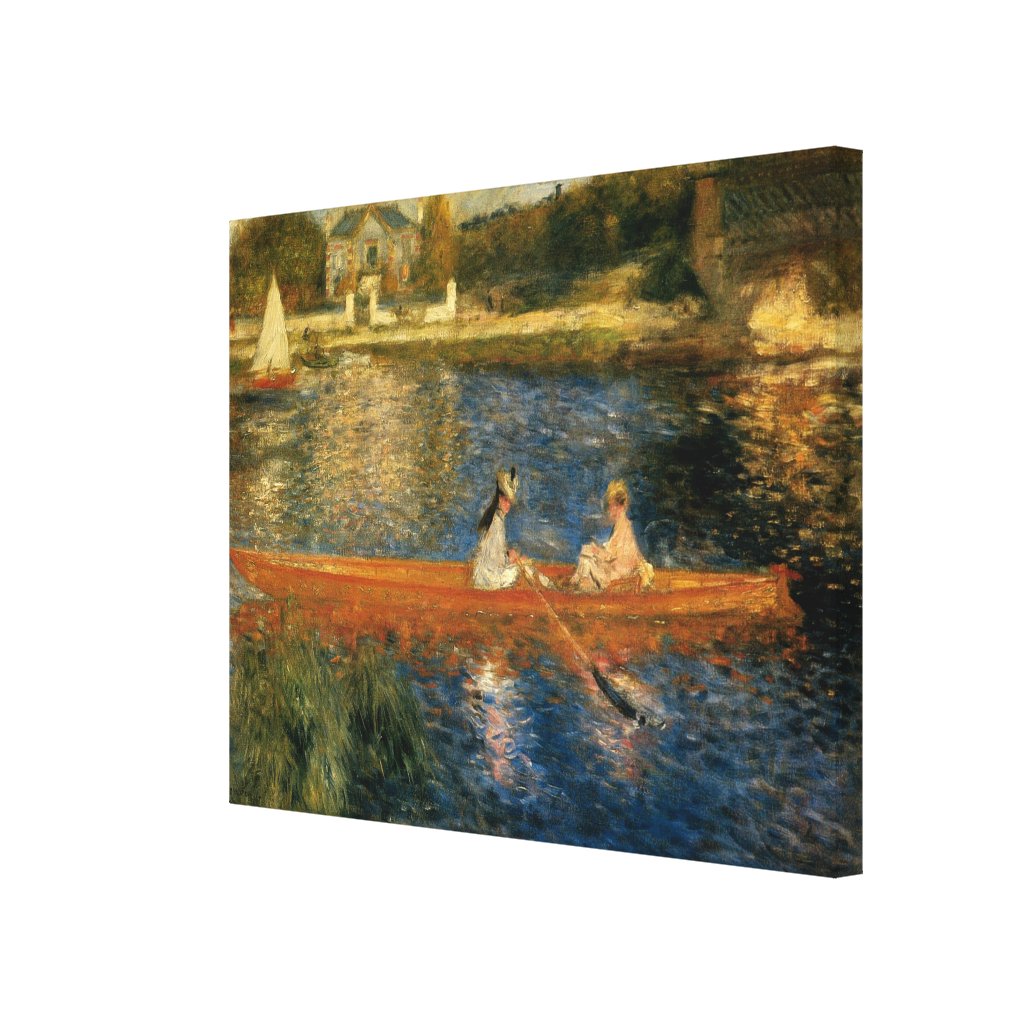 Renoir's The Seine at Asni res (The Skiff) ca 1879 Gallery Wrapped Canvas
